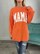 Mama Corded Sweatshirt-160 Sweatshirts- Simply Simpson's Boutique is a Women's Online Fashion Boutique Located in Jupiter, Florida