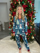 Shirley & Stone Holiday Pajamas-220 Lounge wear/Pajamas- Simply Simpson's Boutique is a Women's Online Fashion Boutique Located in Jupiter, Florida