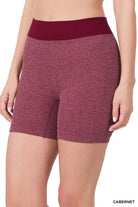 Seamless High Waisted Ribbed Biker Shorts-190 Skirts/Shorts- Simply Simpson's Boutique is a Women's Online Fashion Boutique Located in Jupiter, Florida