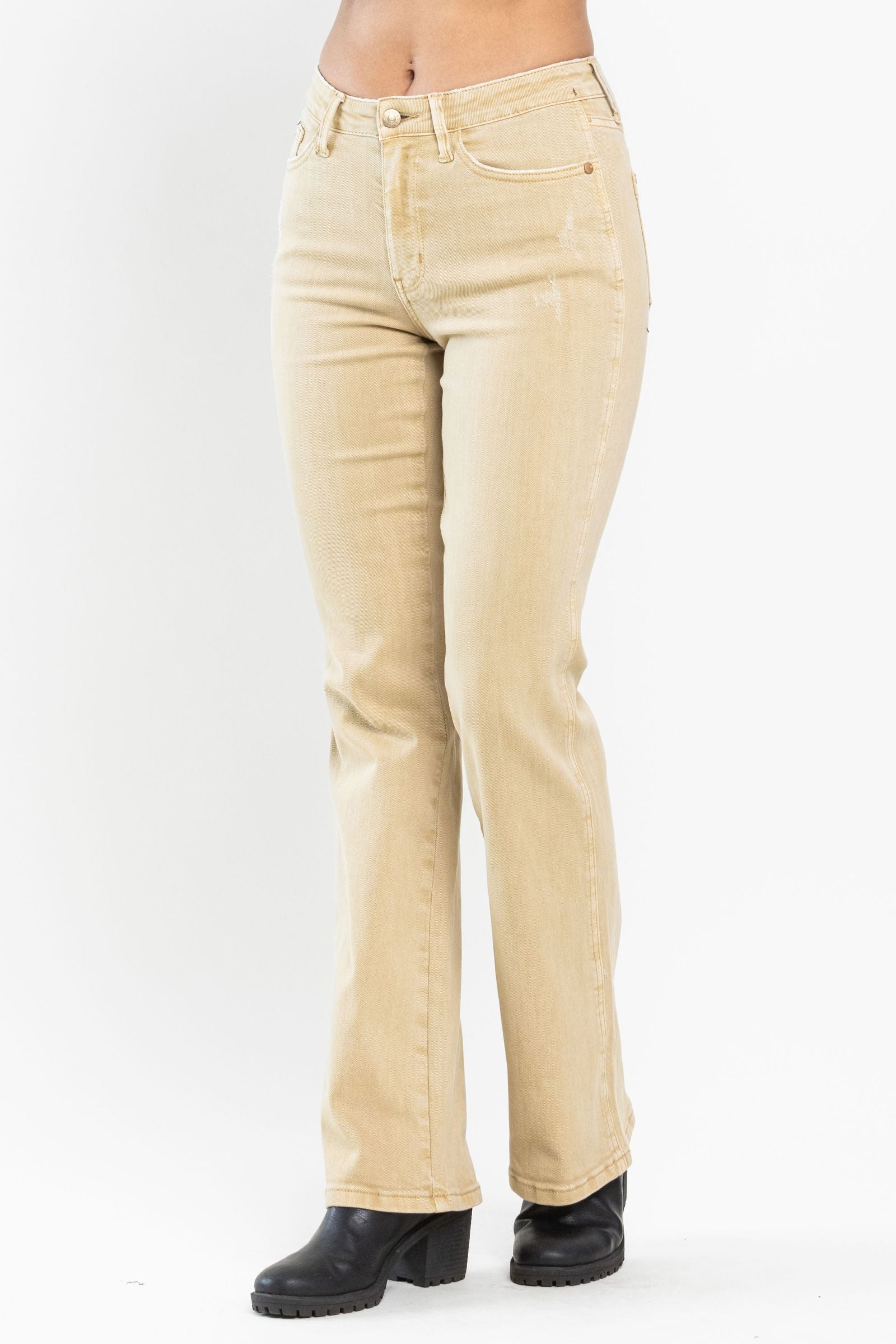 Judy Blue Khaki Slim Bootcut Jeans-200 Jeans- Simply Simpson's Boutique is a Women's Online Fashion Boutique Located in Jupiter, Florida