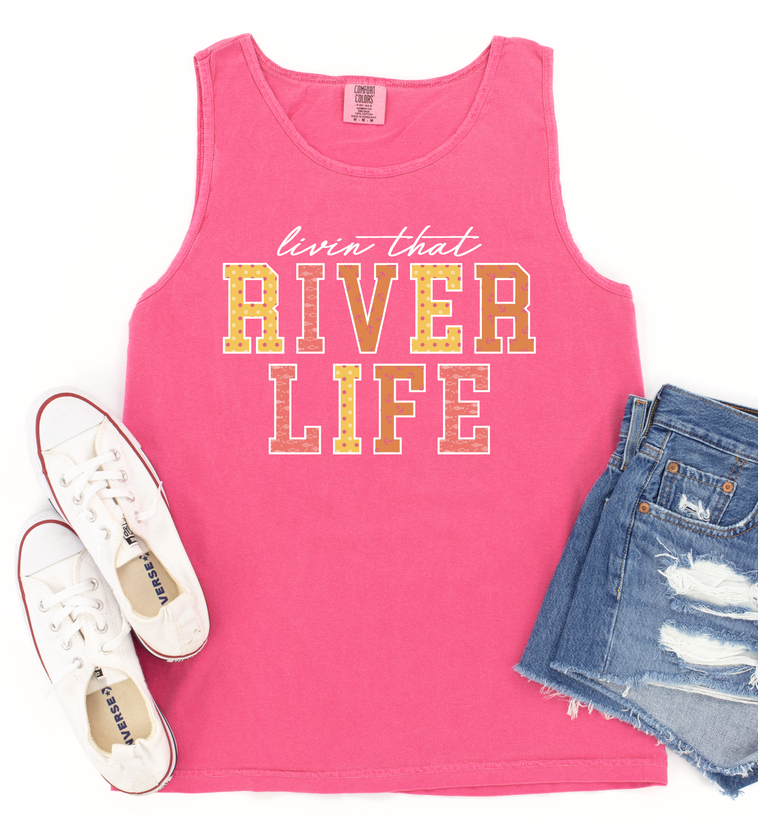 Livin That River Life-Graphic Tee- Simply Simpson's Boutique is a Women's Online Fashion Boutique Located in Jupiter, Florida