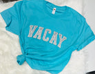 VACAY GLITTER EMBROIDERED PATCH TSHIRT-Graphic Tee- Simply Simpson's Boutique is a Women's Online Fashion Boutique Located in Jupiter, Florida