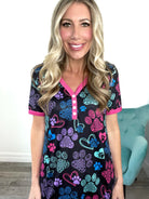 Shirley & Stone Short Sleeve Jogger Pajamas-220 Lounge wear/Pajamas- Simply Simpson's Boutique is a Women's Online Fashion Boutique Located in Jupiter, Florida