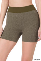 Seamless High Waisted Ribbed Biker Shorts-190 Skirts/Shorts- Simply Simpson's Boutique is a Women's Online Fashion Boutique Located in Jupiter, Florida