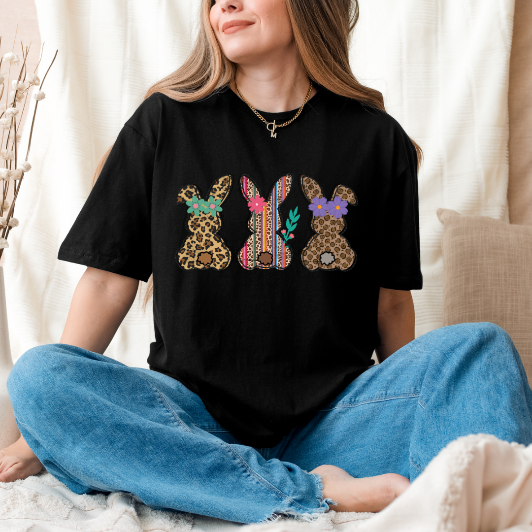 Three bunnies-Graphic Tee- Simply Simpson's Boutique is a Women's Online Fashion Boutique Located in Jupiter, Florida