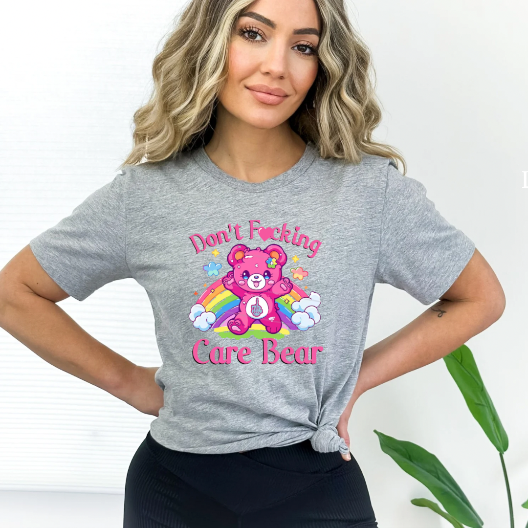 Don’t care bear-Graphic Tee- Simply Simpson's Boutique is a Women's Online Fashion Boutique Located in Jupiter, Florida