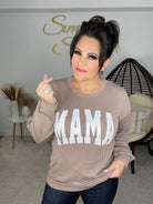 Mama Corded Sweatshirt-160 Sweatshirts- Simply Simpson's Boutique is a Women's Online Fashion Boutique Located in Jupiter, Florida