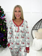 Shirley & Stone Holiday Jogger Pajamas(2024)-220 Lounge wear/Pajamas- Simply Simpson's Boutique is a Women's Online Fashion Boutique Located in Jupiter, Florida