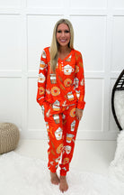 Pumpkin Spice Pajamas-220 Lounge wear/Pajamas- Simply Simpson's Boutique is a Women's Online Fashion Boutique Located in Jupiter, Florida