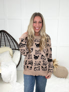 Artsy Cat & Dog Sweater-150 Sweaters- Simply Simpson's Boutique is a Women's Online Fashion Boutique Located in Jupiter, Florida