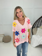 Fresh as a Daisy Knit Top-100 Short Sleeves- Simply Simpson's Boutique is a Women's Online Fashion Boutique Located in Jupiter, Florida