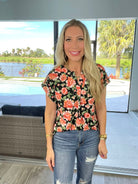 Dear Scarlett Summer Seduction Short Sleeve Lizzy-100 Short Sleeves- Simply Simpson's Boutique is a Women's Online Fashion Boutique Located in Jupiter, Florida