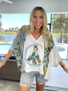 POL Peace & Flowers Top-100 Short Sleeves- Simply Simpson's Boutique is a Women's Online Fashion Boutique Located in Jupiter, Florida