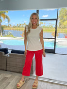 Judy Blue Tummy Control Garment Dyed Cropped Wide Leg Jeans-200 Jeans- Simply Simpson's Boutique is a Women's Online Fashion Boutique Located in Jupiter, Florida