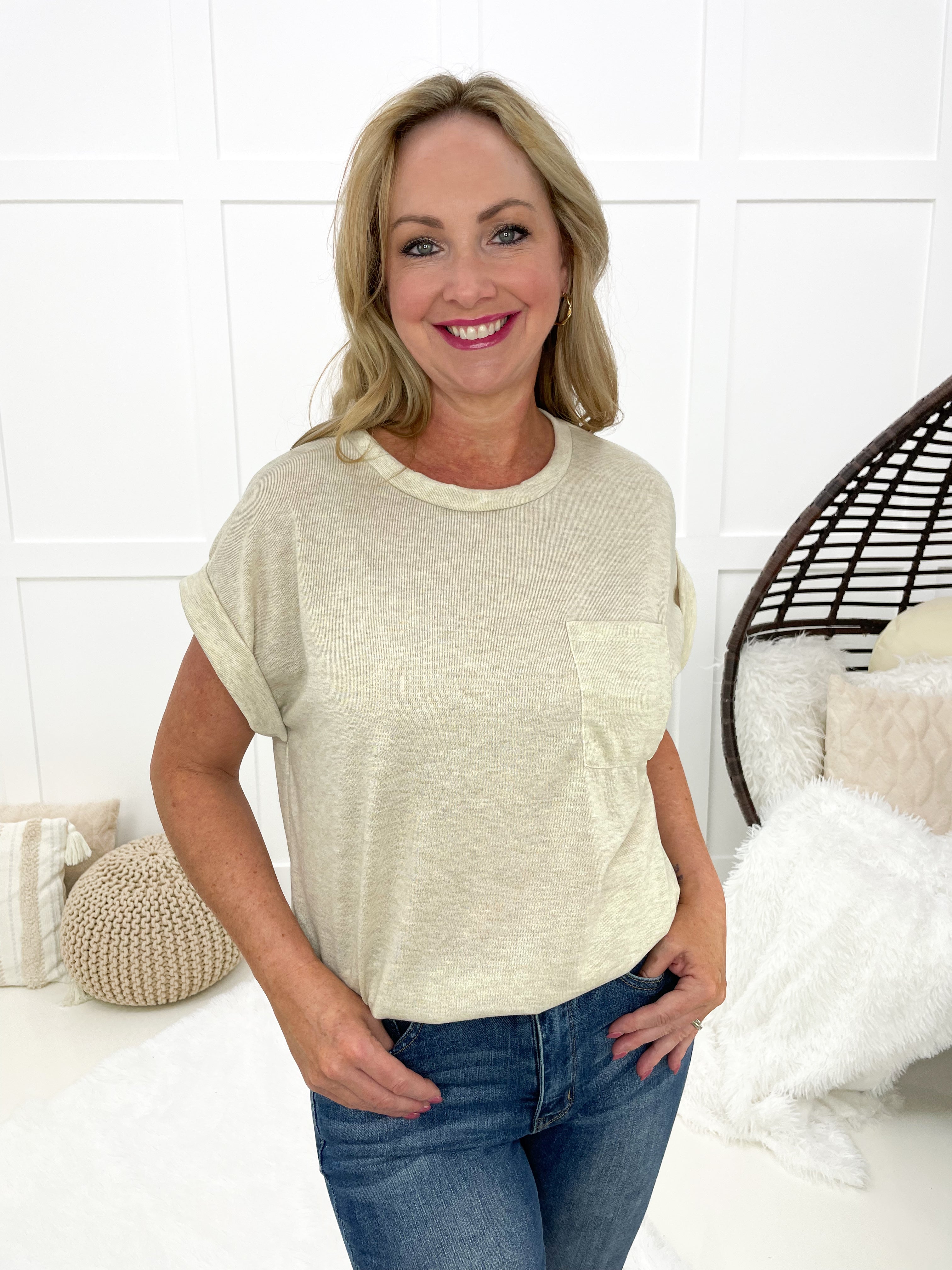 My Favorite Pocket Top-100 Short Sleeves- Simply Simpson's Boutique is a Women's Online Fashion Boutique Located in Jupiter, Florida