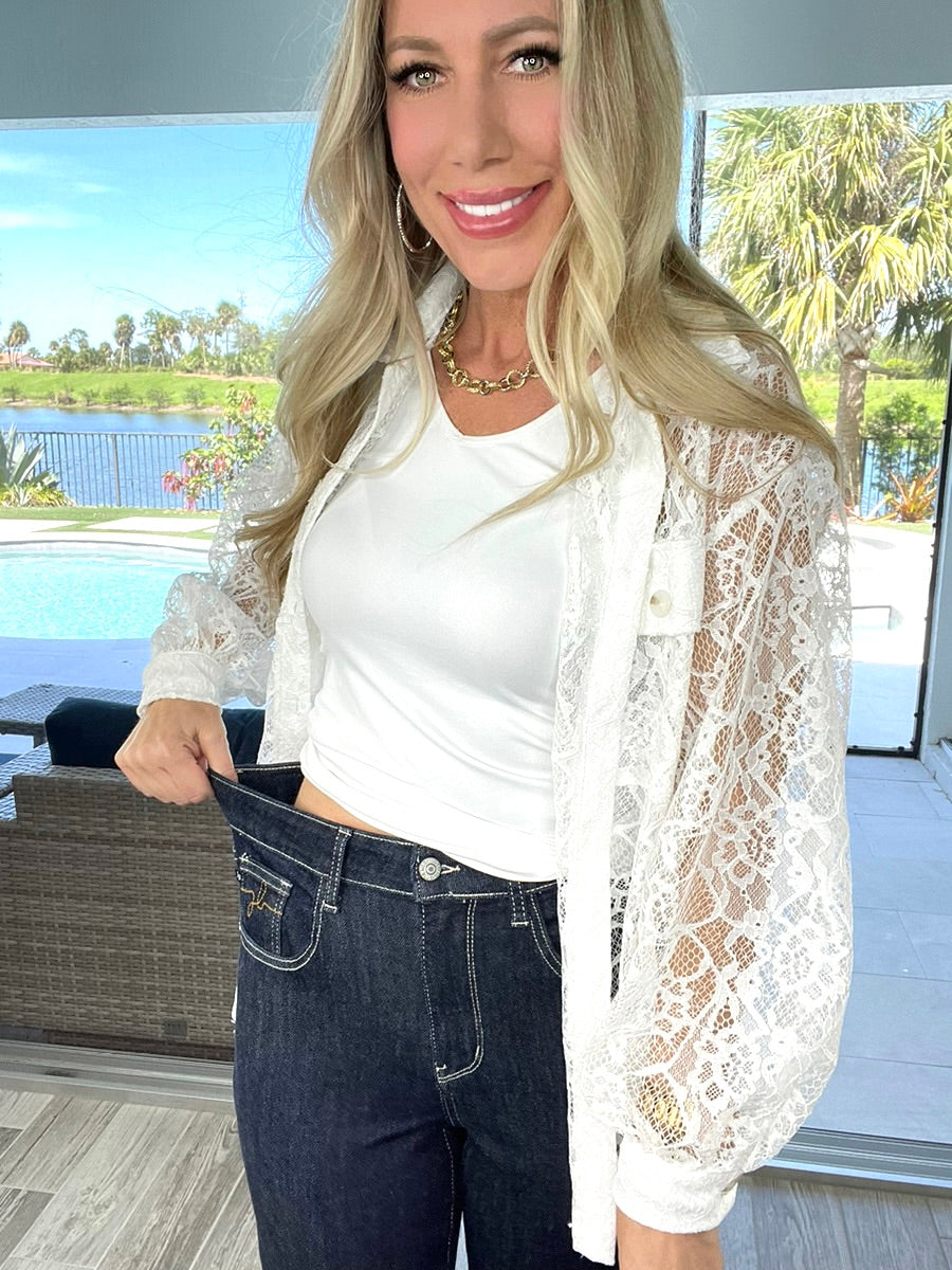 Judy Blue Hot Momma Dark Wash Straight Leg Jeans(Final Sale)-200 Jeans- Simply Simpson's Boutique is a Women's Online Fashion Boutique Located in Jupiter, Florida