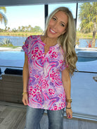 Dear Scarlett Princess Delight Short Sleeve Lizzy-100 Short Sleeves- Simply Simpson's Boutique is a Women's Online Fashion Boutique Located in Jupiter, Florida