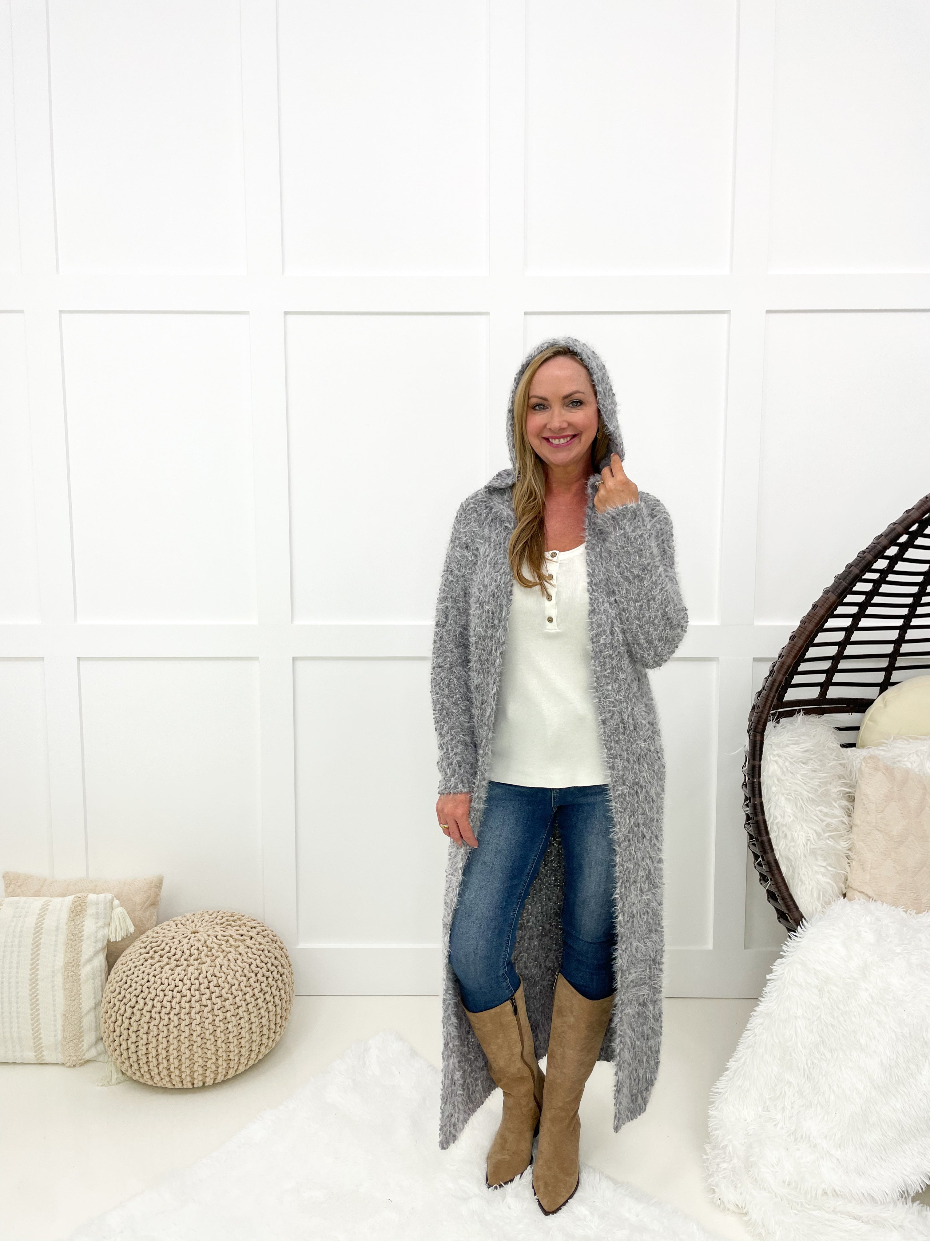 Cozy Comfy Plush Cardigan-170 Cardigans- Simply Simpson's Boutique is a Women's Online Fashion Boutique Located in Jupiter, Florida