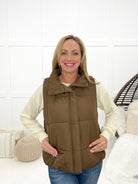 Queen Bee Puffer Vests (multiple colors)-180 Outerwear- Simply Simpson's Boutique is a Women's Online Fashion Boutique Located in Jupiter, Florida