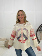 Peace Of My Soul Top-110 Long Sleeves- Simply Simpson's Boutique is a Women's Online Fashion Boutique Located in Jupiter, Florida