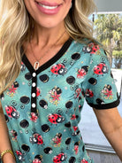 Preorder Shirley & Stone Short Sleeve Capri Pajamas(ETA March)-220 Lounge wear/Pajamas- Simply Simpson's Boutique is a Women's Online Fashion Boutique Located in Jupiter, Florida