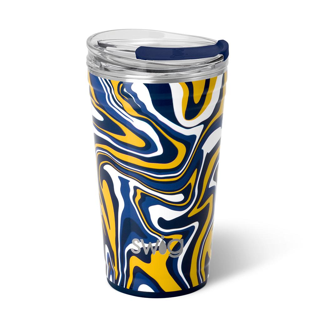 Navy & Yellow Fanzone Swig-290 Home/Gift- Simply Simpson's Boutique is a Women's Online Fashion Boutique Located in Jupiter, Florida