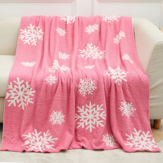 Reversible Snowflake Cloud Blankets-290 Home/Gift- Simply Simpson's Boutique is a Women's Online Fashion Boutique Located in Jupiter, Florida