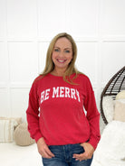 Red Be Merry Long Sleeve Top-110 Long Sleeves- Simply Simpson's Boutique is a Women's Online Fashion Boutique Located in Jupiter, Florida