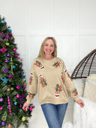 Sequin Gingerbread Sweatshirt-160 Sweatshirts- Simply Simpson's Boutique is a Women's Online Fashion Boutique Located in Jupiter, Florida