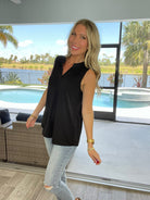 (Multiple Colors) Dear Scarlett Solid Sleeveless Lizzy-120 Sleeveless- Simply Simpson's Boutique is a Women's Online Fashion Boutique Located in Jupiter, Florida