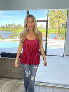 Cowboy Glam Fringe Tank-120 Sleeveless- Simply Simpson's Boutique is a Women's Online Fashion Boutique Located in Jupiter, Florida