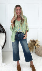 Judy Blue Coming Home Cropped Wide Leg Jeans-200 Jeans- Simply Simpson's Boutique is a Women's Online Fashion Boutique Located in Jupiter, Florida