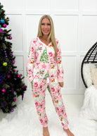 Shirley & Stone Holiday Jogger Pajamas(2024)-220 Lounge wear/Pajamas- Simply Simpson's Boutique is a Women's Online Fashion Boutique Located in Jupiter, Florida