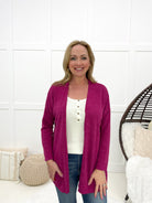 Dear Scarlett Pink Cardigan-170 Cardigans- Simply Simpson's Boutique is a Women's Online Fashion Boutique Located in Jupiter, Florida