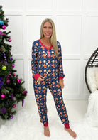 Shirley & Stone Holiday Jogger Pajamas(2024)-220 Lounge wear/Pajamas- Simply Simpson's Boutique is a Women's Online Fashion Boutique Located in Jupiter, Florida