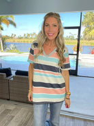 Summer Sands Short Sleeve Top-100 Short Sleeves- Simply Simpson's Boutique is a Women's Online Fashion Boutique Located in Jupiter, Florida