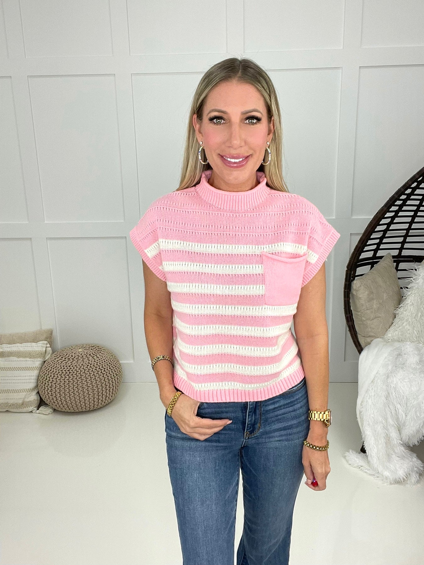 Jewel Candy Knit Top-150 Sweaters- Simply Simpson's Boutique is a Women's Online Fashion Boutique Located in Jupiter, Florida