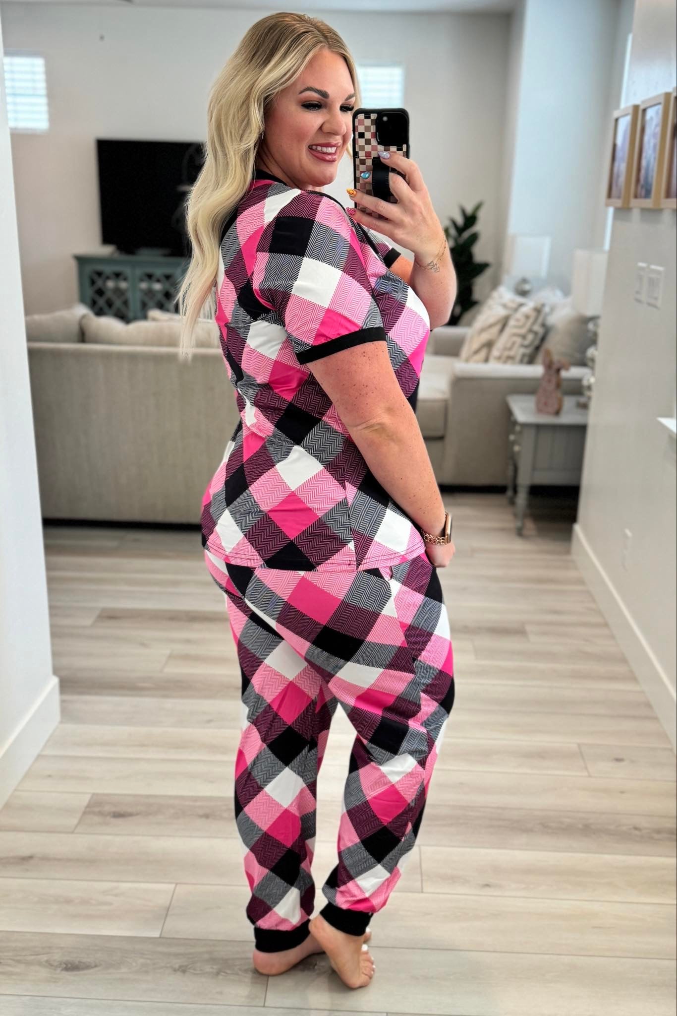 Shirley & Stone Short Sleeve Jogger Pajamas-220 Lounge wear/Pajamas- Simply Simpson's Boutique is a Women's Online Fashion Boutique Located in Jupiter, Florida