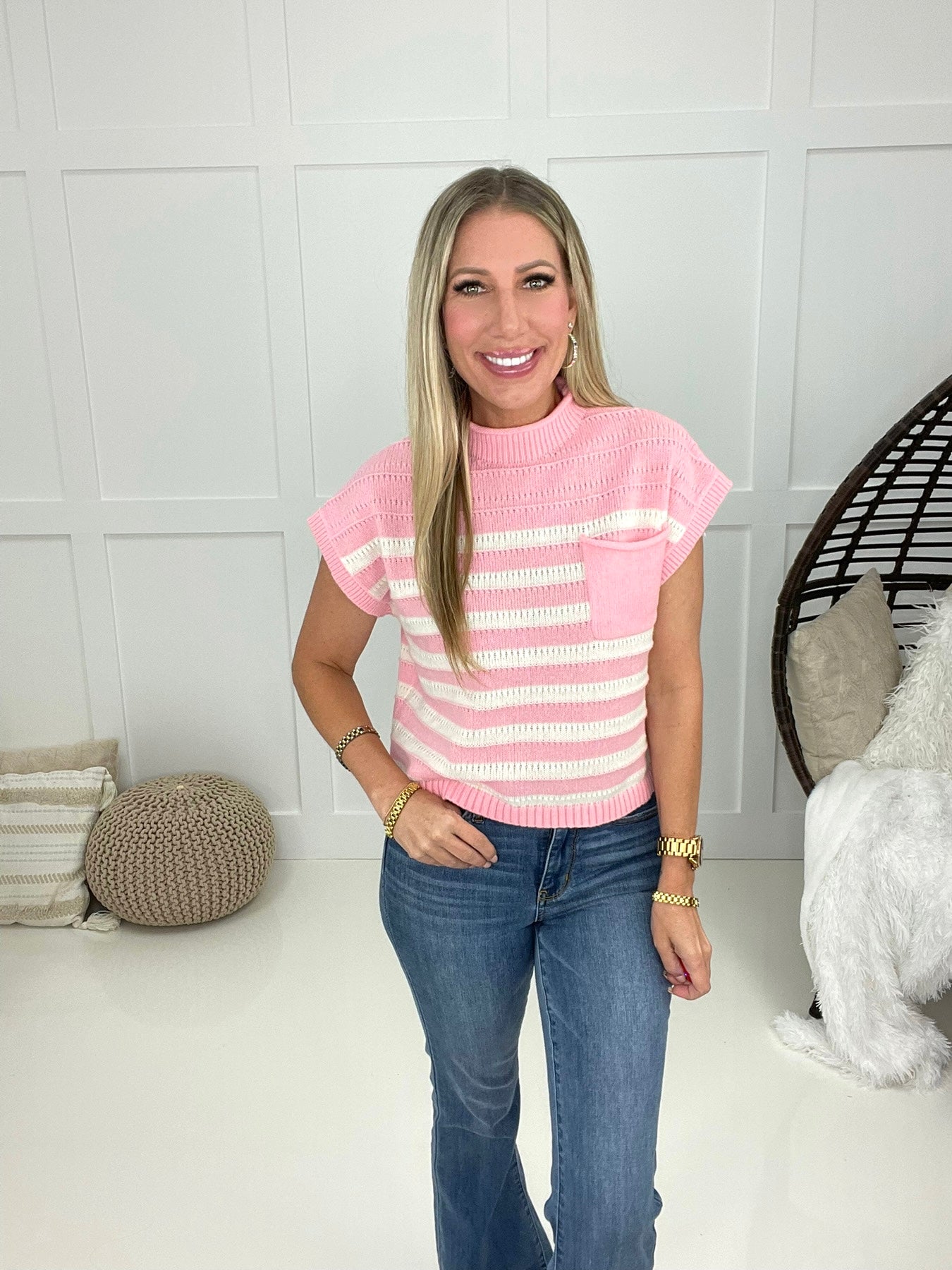 Jewel Candy Knit Top-150 Sweaters- Simply Simpson's Boutique is a Women's Online Fashion Boutique Located in Jupiter, Florida