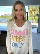 Summer Vibes Only Sweater-150 Sweaters- Simply Simpson's Boutique is a Women's Online Fashion Boutique Located in Jupiter, Florida