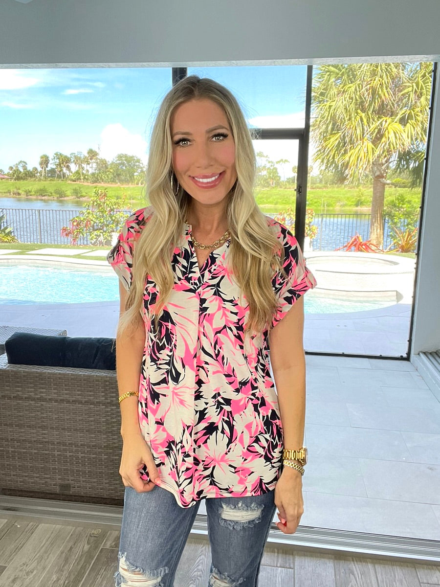 Dear Scarlett Island Time Short Sleeve Lizzy-100 Short Sleeves- Simply Simpson's Boutique is a Women's Online Fashion Boutique Located in Jupiter, Florida