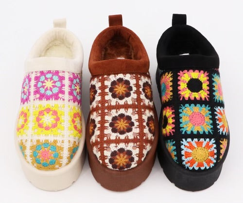 Groovy Baby Crochet Platform Slides-260 Shoes- Simply Simpson's Boutique is a Women's Online Fashion Boutique Located in Jupiter, Florida