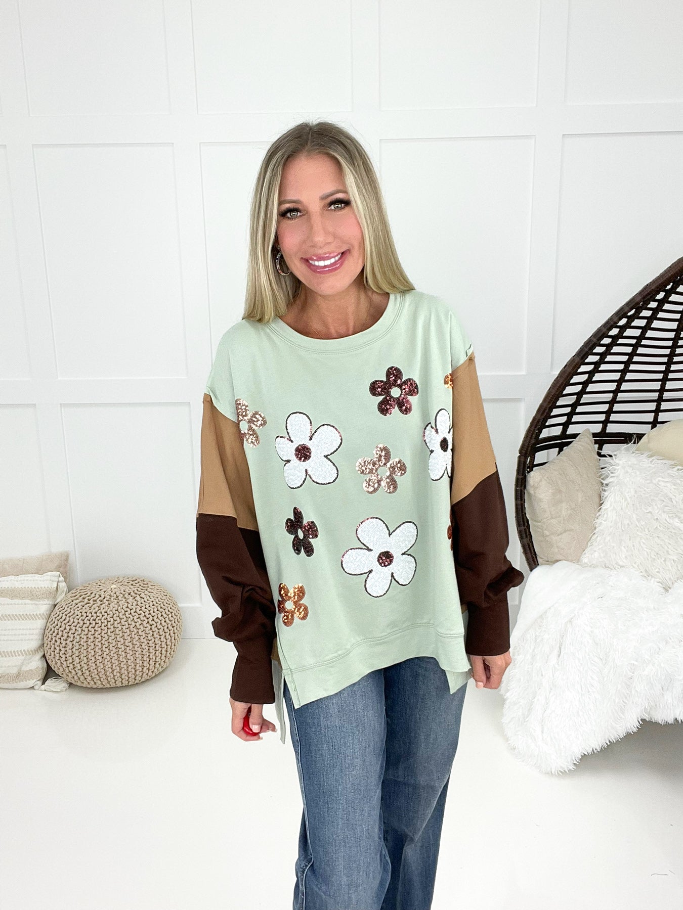 Daisy Lane Long Sleeve Top-150 Sweaters- Simply Simpson's Boutique is a Women's Online Fashion Boutique Located in Jupiter, Florida