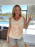 POL Peace Of My Heart Tank-120 Sleeveless- Simply Simpson's Boutique is a Women's Online Fashion Boutique Located in Jupiter, Florida