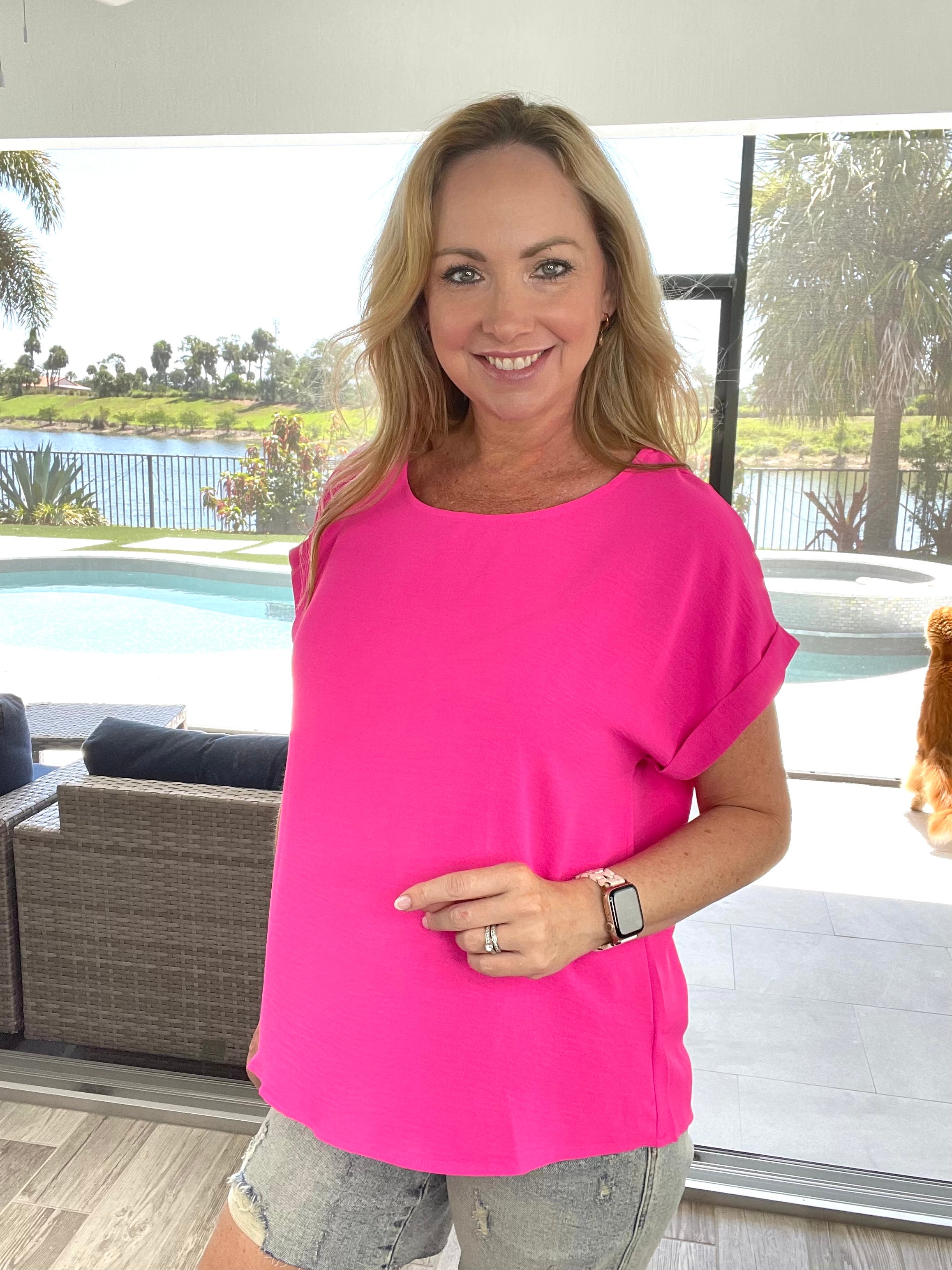 Love Connection Short Sleeve Top-100 Short Sleeves- Simply Simpson's Boutique is a Women's Online Fashion Boutique Located in Jupiter, Florida