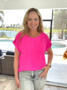 Love Connection Short Sleeve Top-100 Short Sleeves- Simply Simpson's Boutique is a Women's Online Fashion Boutique Located in Jupiter, Florida