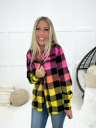 Sunset Skies Flannel-180 Outerwear- Simply Simpson's Boutique is a Women's Online Fashion Boutique Located in Jupiter, Florida