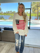 Patriotic Babe Sweaters-150 Sweaters- Simply Simpson's Boutique is a Women's Online Fashion Boutique Located in Jupiter, Florida