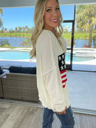 Patriotic Babe Sweaters-150 Sweaters- Simply Simpson's Boutique is a Women's Online Fashion Boutique Located in Jupiter, Florida