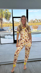 Shirley & Stone Highland Cow Pajama Collection-220 Lounge wear/Pajamas- Simply Simpson's Boutique is a Women's Online Fashion Boutique Located in Jupiter, Florida